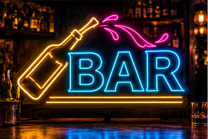 Cocktail Neon Sign for Bar Area for Restaurant, Home LED Neon Light