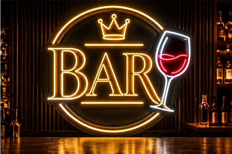Cocktail Neon Sign for Bar Area for Restaurant, Home LED Neon Light