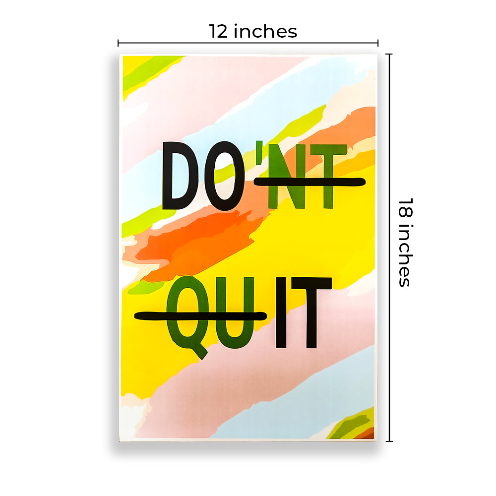 Eurotex Motivational Quotes Wall Poster for Wall Decor, Pack of 4 (A3, 12 x 18 In) Eurotex