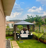 Garden Gazebo with Hardtop 10 x 10 Feet