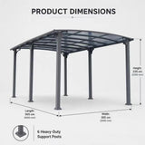 Card pod Parking Canopy 10x15 Feet
