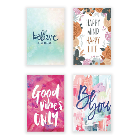 Eurotex Self Motivation Wall Posters, HD Posters for Rome, Pack of 4 (A3, 12 x 18 In) Eurotex