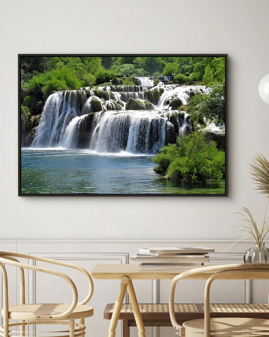 Eurotex Waterfall Design 3, Canvas Printed, Wall Art & Paintings