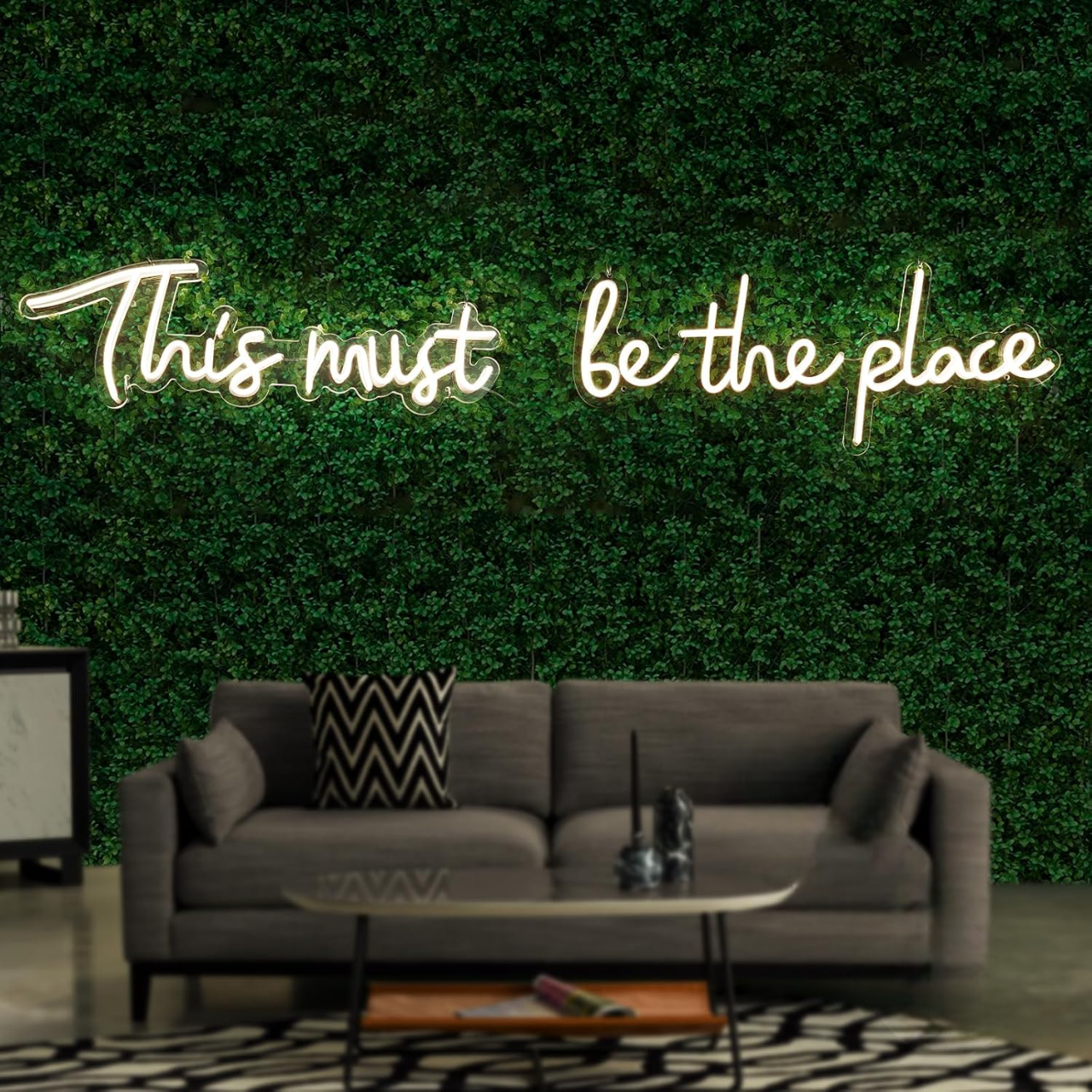 This must be the place Neon Light for Wedding – Custom LED Couple Sign by Eurotex for Wedding Decor, Reception, and Bedroom Wall Decor (1 Ft x 4 Ft)