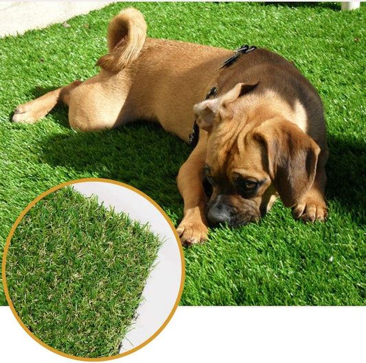 green artificial grass