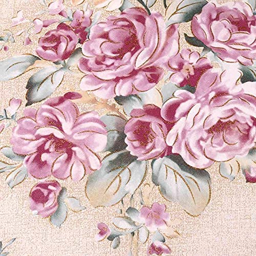 Eurotex Floral Design, Green, Peel and Stick Wallpaper, DIY Wall Sticker For Room - (45cm x 300cm) -9006CODE