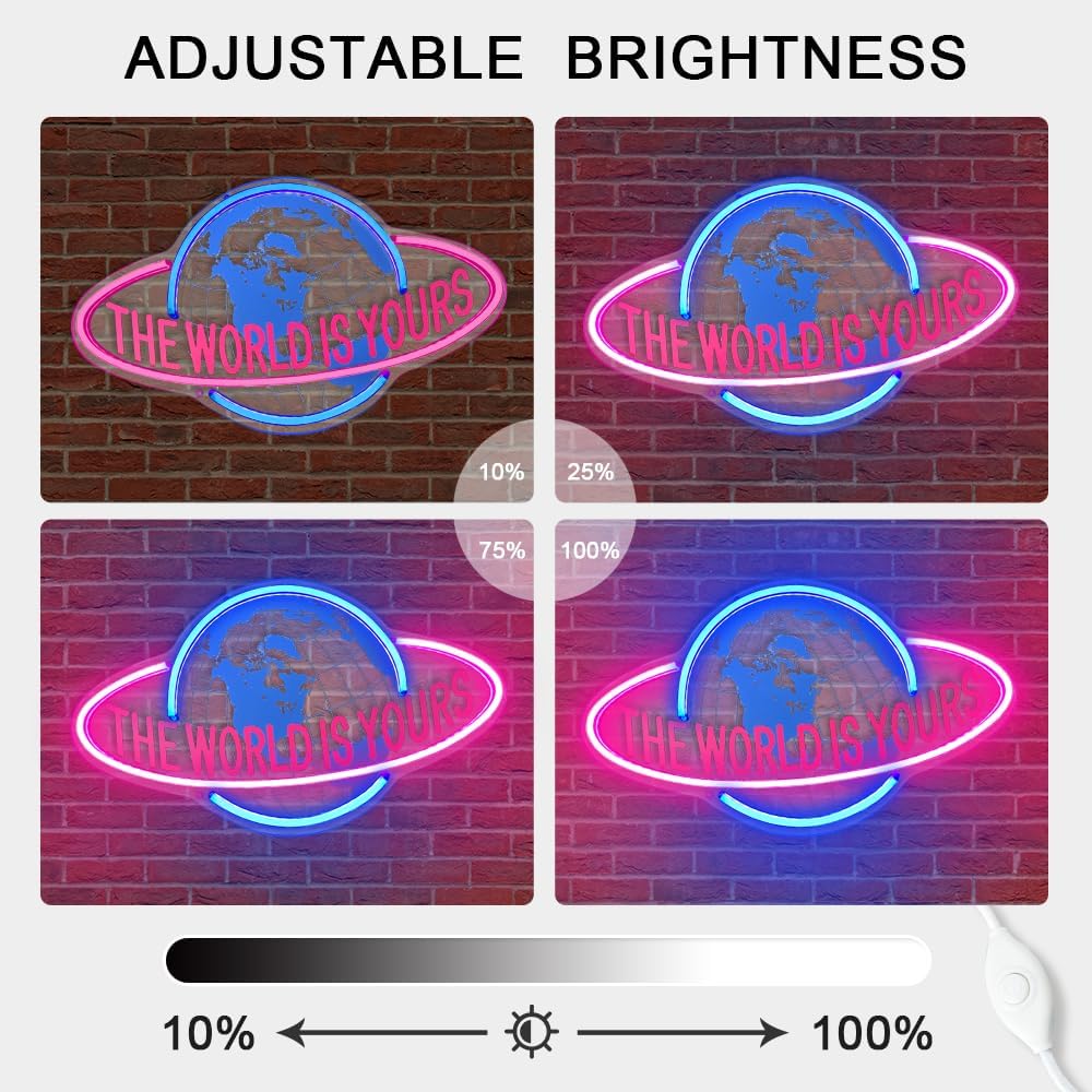 neon light with name