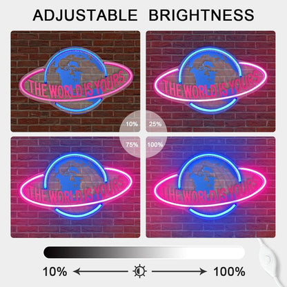 neon light with name