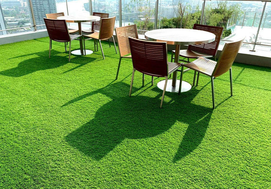 Eurotex Artificial Turf Grass for Covering Terrace, Balcony Garden, Lawn, Door 40 mm, Natural Green